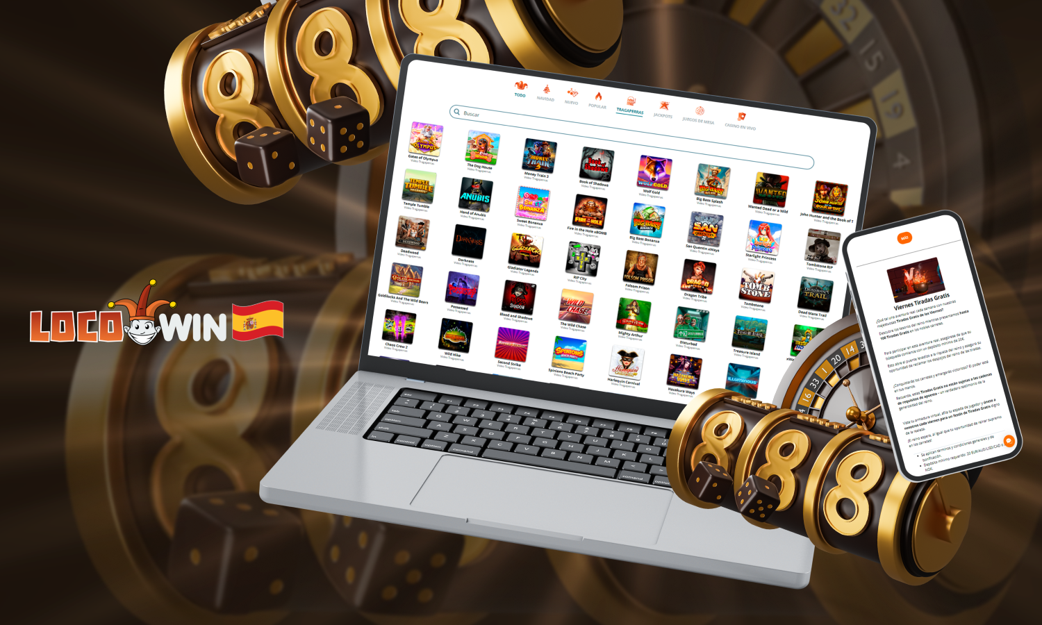 Tiradas Gratis en España con Locowin Casino