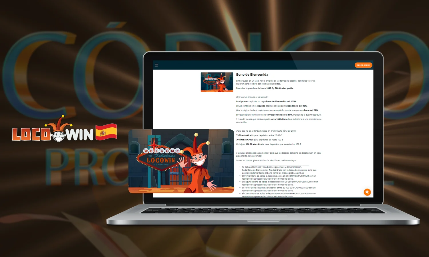 El principal código promocional Locowin en España